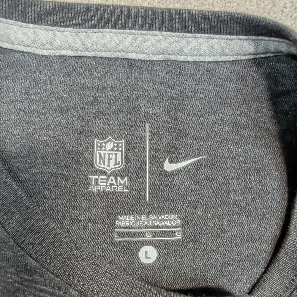 Nike Atlanta Falcons Football Graphic Tee Large Grey NFL Team Apparel Sporty - Picture 4 of 9